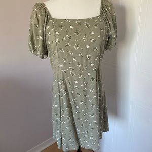 As new sage green dress from Simons.